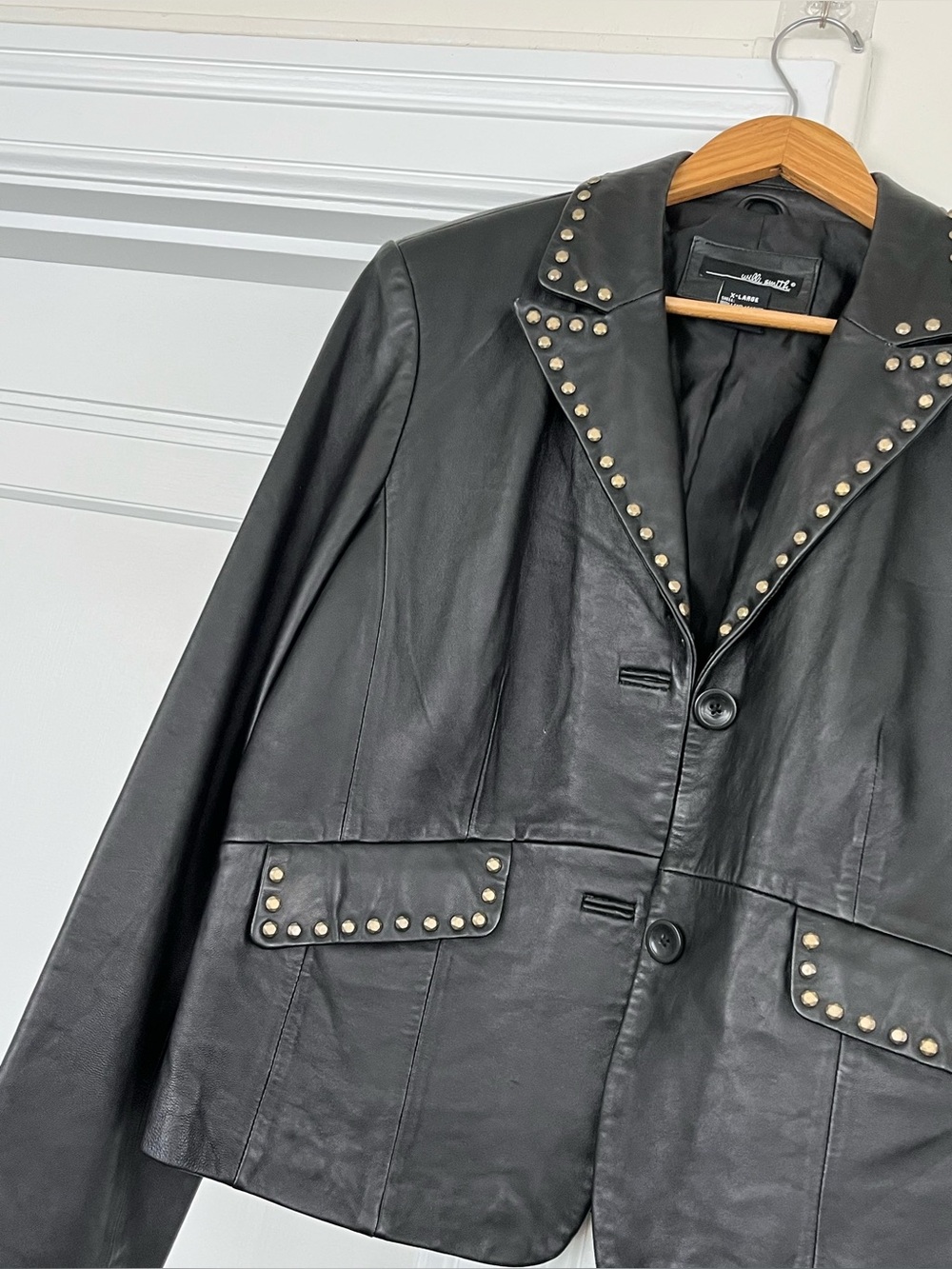 Willi Smith 100% Lamb Leather Jacket - Picture 3 of 6